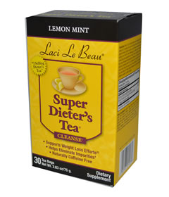 Super Dieter's Tea, 30 Tea Bags, Lemon Mint, Natrol